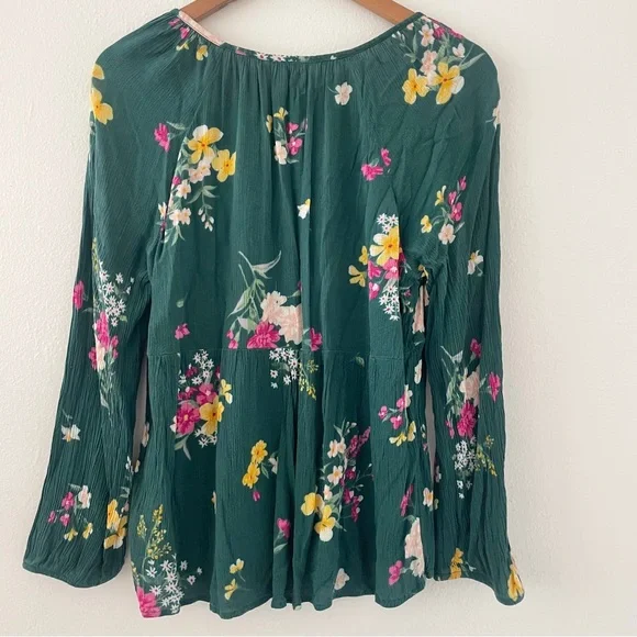 Old Navy Long Sleeve Tunic Top - Green - Picture 2 of 3